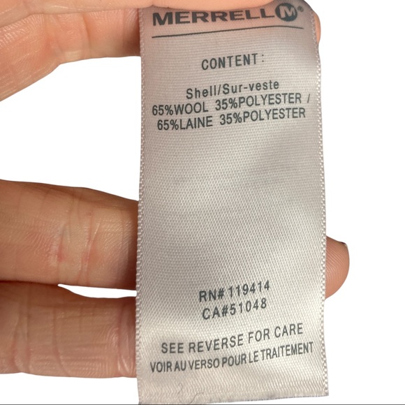 Merrell Women's Wool Blend Cardigan Sweater size M - Picture 11 of 13